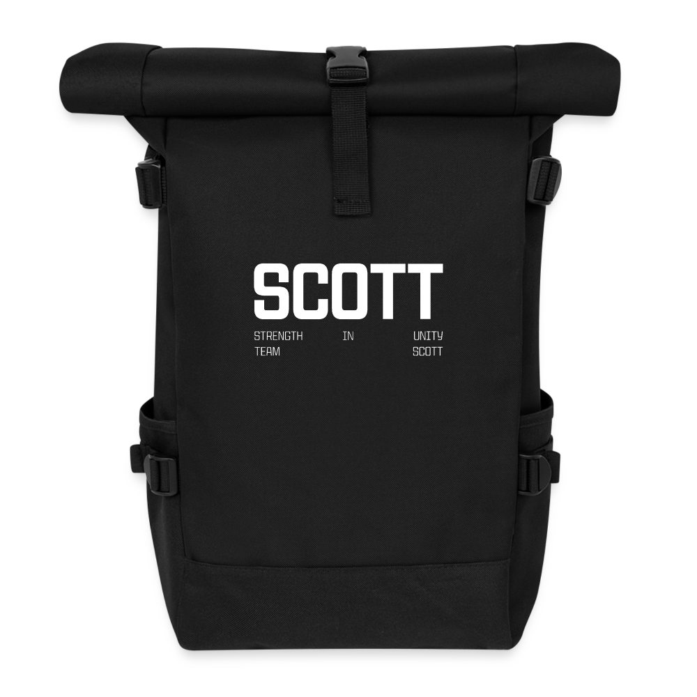 Team Scott Rulltopp ryggsäck - svart